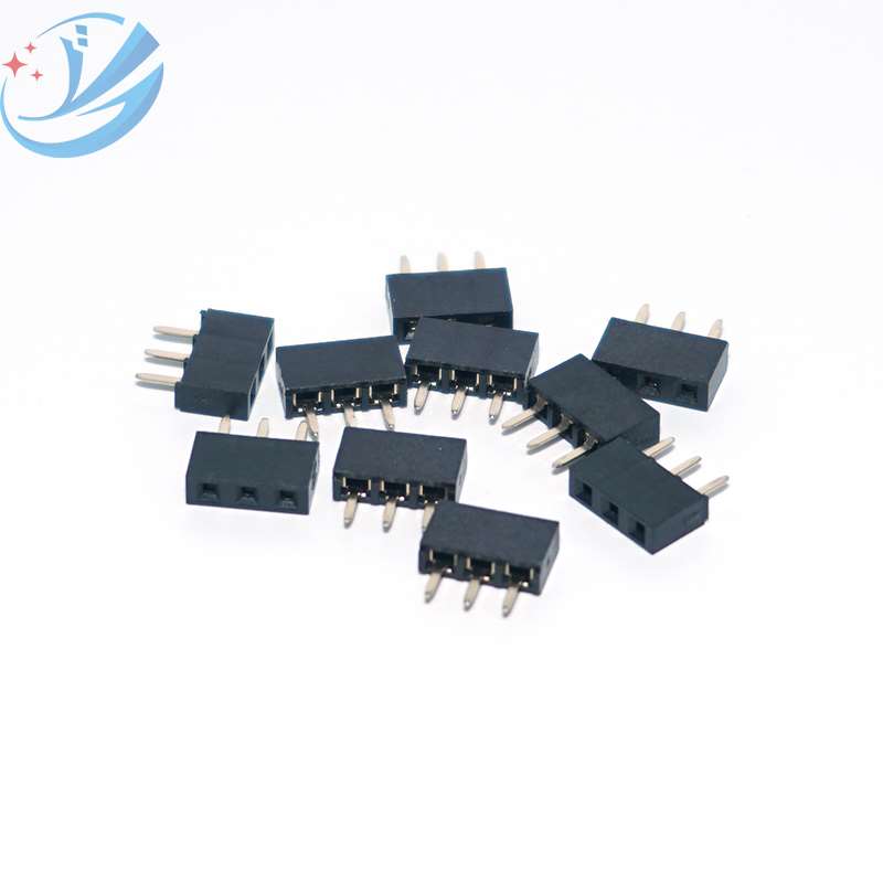 Connecteur d'embase femelle à 3 broches, pas de 2,54, borne U
