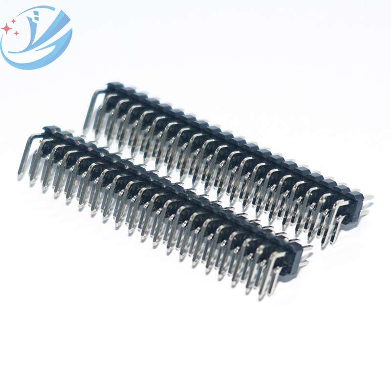 Connecteurs DIP 40 broches à double rangée à angle droit de 2,54 mm