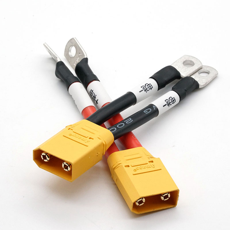 Câble de batterie en silicone, prise XT90 vers borne circulaire 10-5
